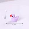 Miniature Colorful Luminous Duck Resin Ornaments for Micro Landscape and Moss Decor