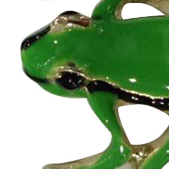 Tree Frog Ring Good Detail Realistic Animal Smooth Polished Adjustable Open Ring Novelty Knuckle Ring Party Daily Lady Finger Jewelry