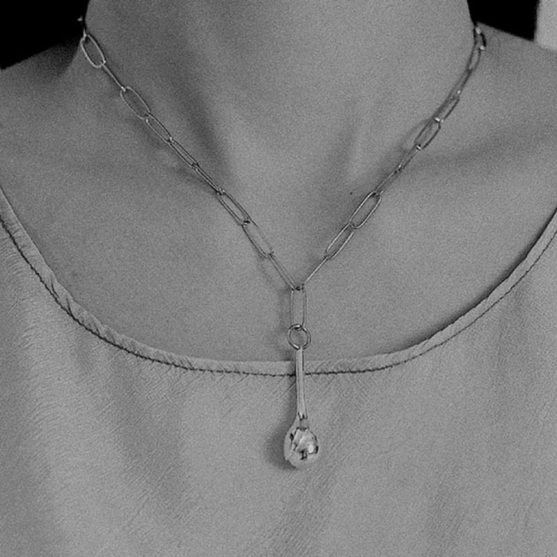 

FINNLEE Bud necklaces - medium silver