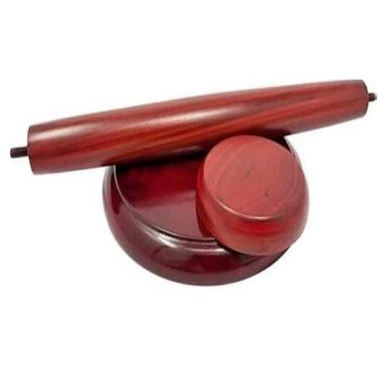 Wooden Helmet Display Stand Polished Hats, Wigs Display Mannequin Stand Collectible Display