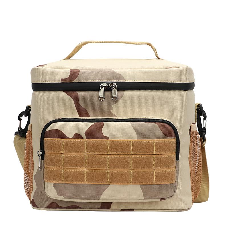 Square Camouflage Waterproof Insulated Lunch Bag - Waterproof, Wear-Resistant, Durable Oxford Cloth, Perfect for Work