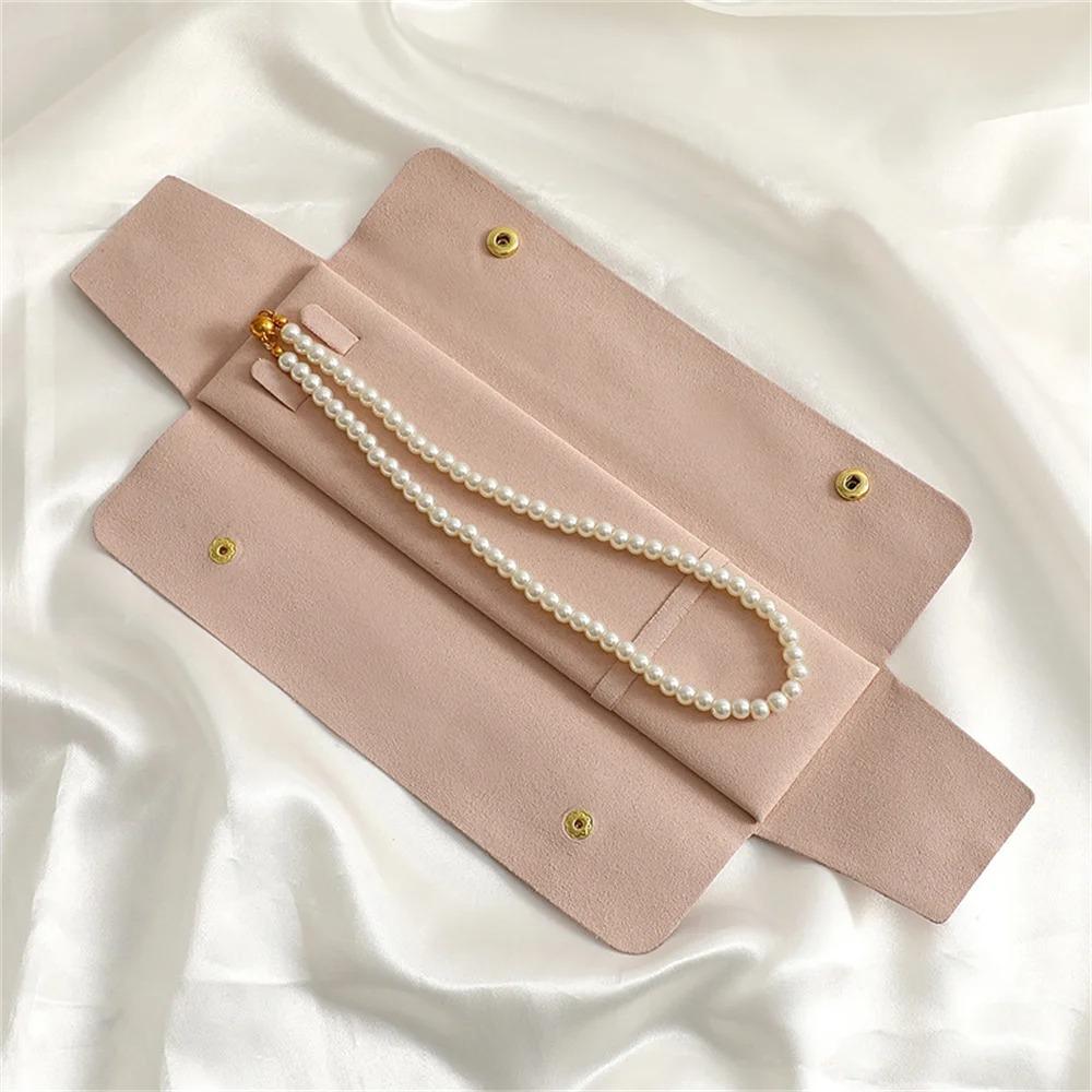 Microfiber Fabric Jewelry Pouch Mini Size Pendant Package Gift Storage Sack Gift Packaging