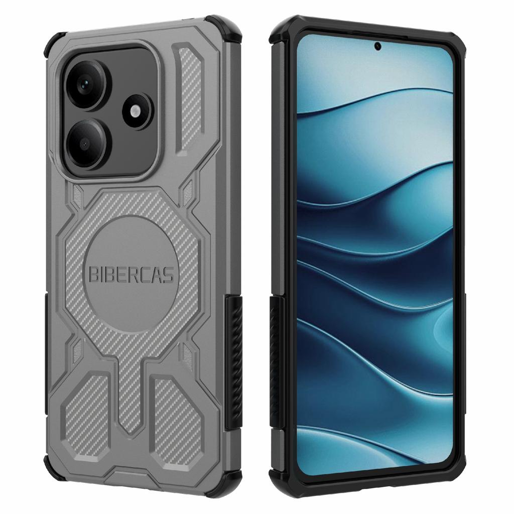 BIBERCAS J-16 Series For Xiaomi Redmi Note 14 5G Case Compatible with MagSafe Anti Drop TPU+PC Phone Cover