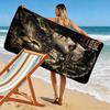 Music Elvis Print Beach Towel, Large Soft Quick Dry Towel for Beach Camping Swimming