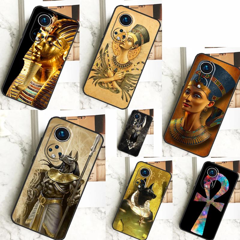Egypt Nefertiti Anubis Ankh Cover For Honor 90 70 50 Magic 6 Pro Magic 5 Lite Honor X6a X7a X8a X9a X8b X9b X8 X9 Case