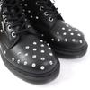 Pristine Dr.Martens short boots 1460 STUD 8-hole Black Silver leather 27040001 Used