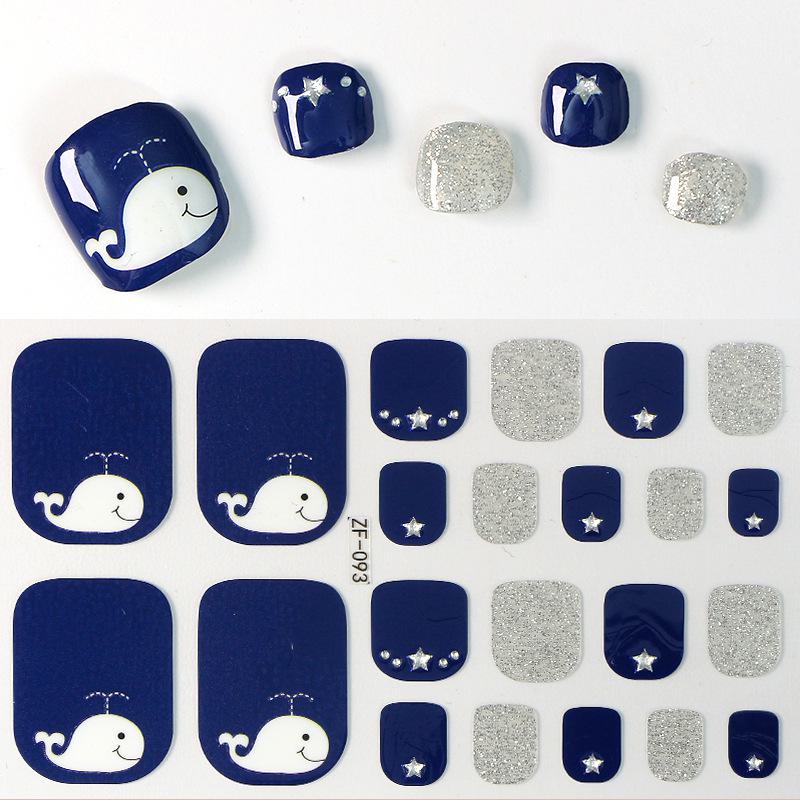 3D Αυτοκόλλητα Νυχιών με Μοτίβο Διαμαντιού: Αδιάβροχο, Μακράς Διάρκειας, Λευκαντικό για Πόδια