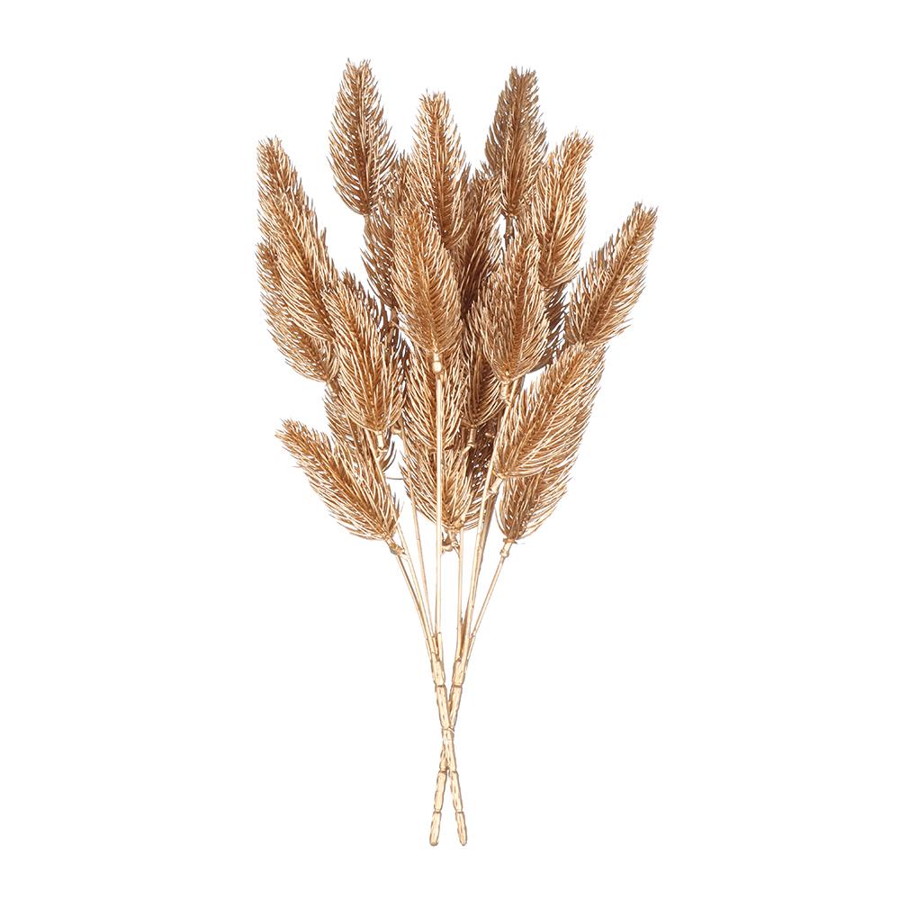 Faux Plant Simulation Flower Gift Box Adornment Artificial Plant Gold Silver Simulation Leaf Christmas Artificial Flower