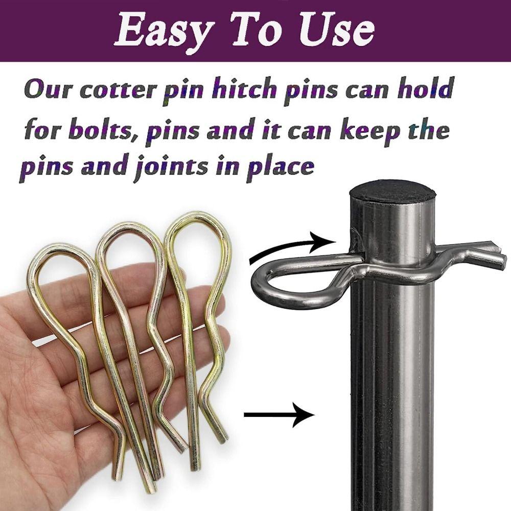 1/10Pcs Colour Zine R Clips Spring Steel Wire Hair Pins Large Assortment Kit  Farm, Lawn, Garden