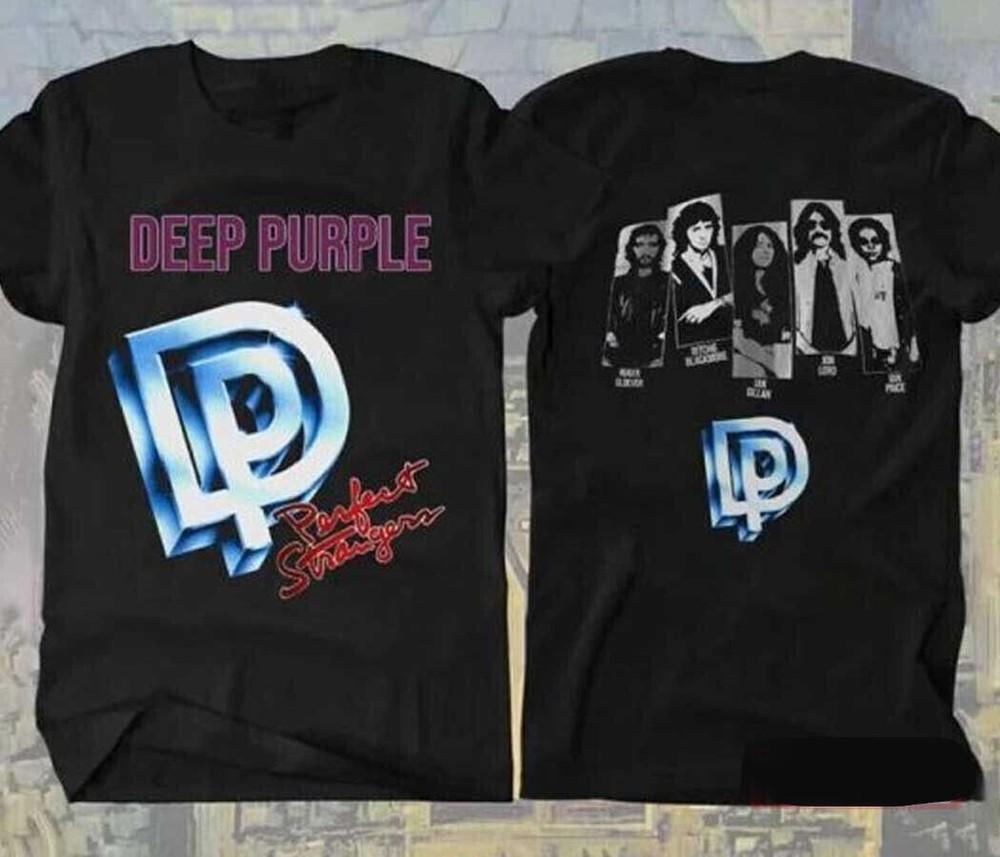 S055 - Концертный тур Deep Purple Perfect Strangers Винтажная унисекс футболка Унисекс футболка M