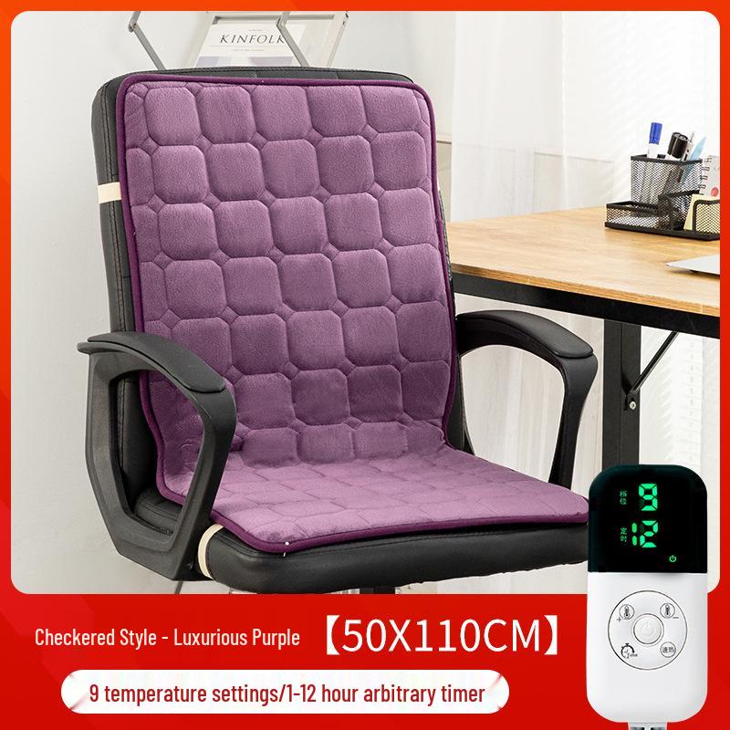 Integrated Heated Seat & Backrest Cushion for Office Chairs - Perfect for Autumn & Winter