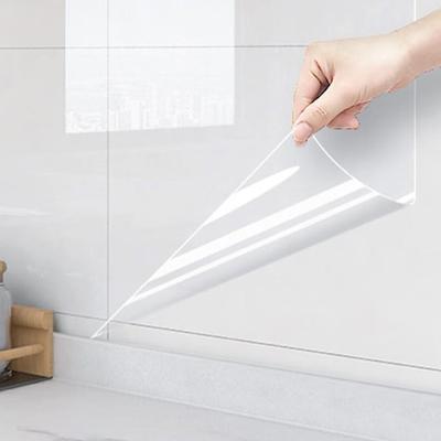 Bright Kitchen Oil-Proof Transparent Sticker: Self-Adhesive, Electrostatic, Glue-Free, Waterproof, High-Temperature Resistant.