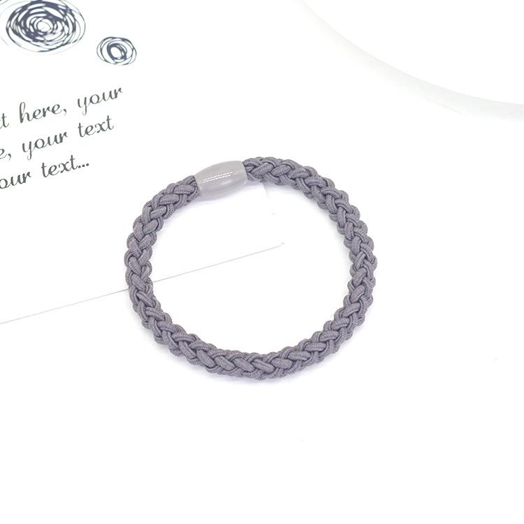 Korean Handmade Knitted Hair Scrunchies: High Elasticity, Braided Style Hair Ties.