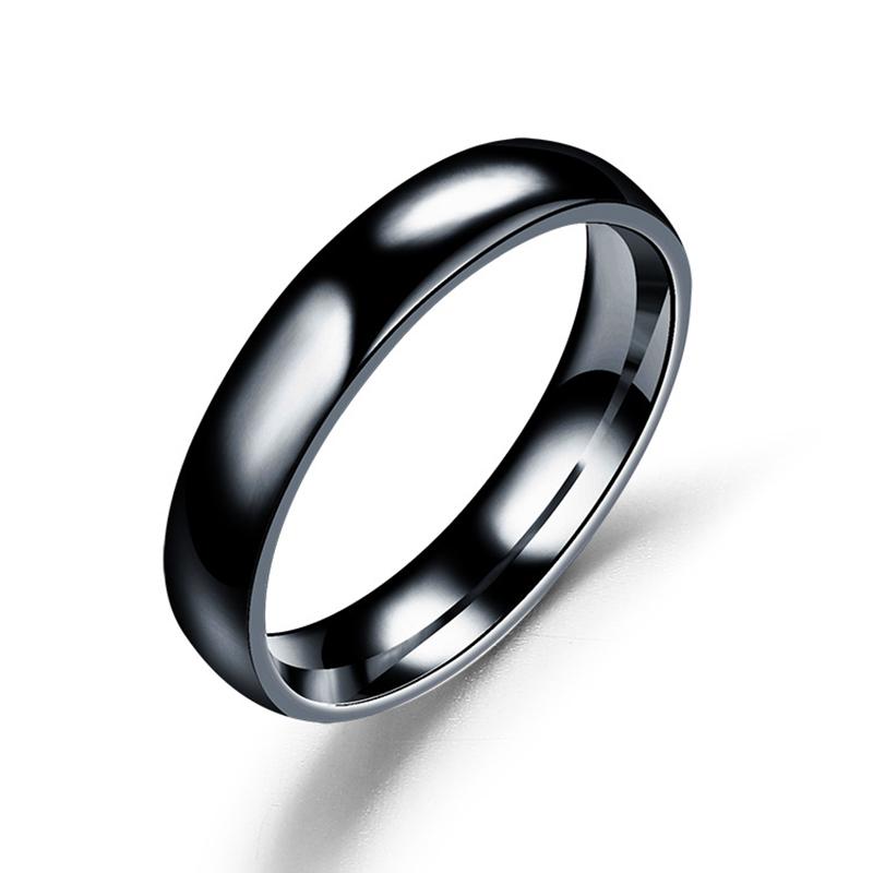 6MM Edelstahl Glatte Ringe Für Damen Herren Titanstahl Ring Partner Hochzeit Wasserdichter Schmuck Geschenk