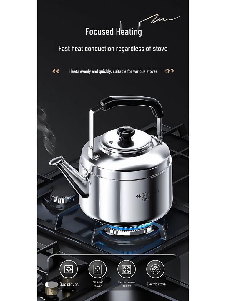 2025 Extra Thick 316 Stainless Steel Whistling Kettle, Large Capacity for Open Flame and Gas Stove