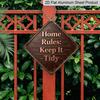 2D Flat, 1pc Vintage Metal Wall-Mounted Home Organization Sign - Retro Aluminum Housewarming Gift Suitable for Kitchen, Laundry Room & Mother' Day