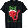 Wassermelonen Katze Alberne Katze Meme T-Shirt Ein lustiges Wassermelonen-Print-Shirt ist ein stilvolles Unisex-Oberteil für Männer und Frauen.