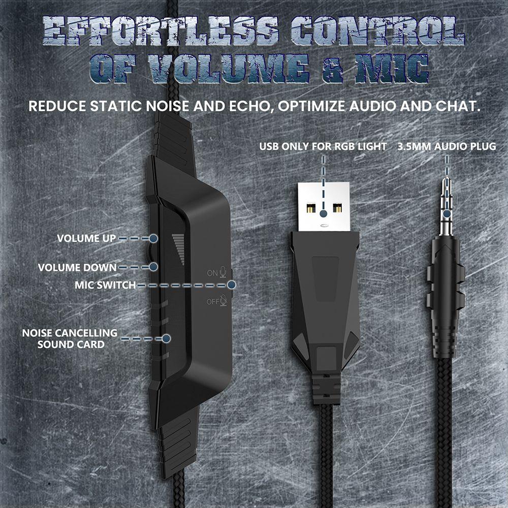 ONIKUMA K10 Kabelgebundene Kopfhörer Gaming-Headset