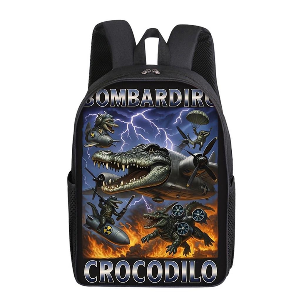 Cartoon Printing Casual Shoulder Bag Junior High School Students Large Capacity Backpacks