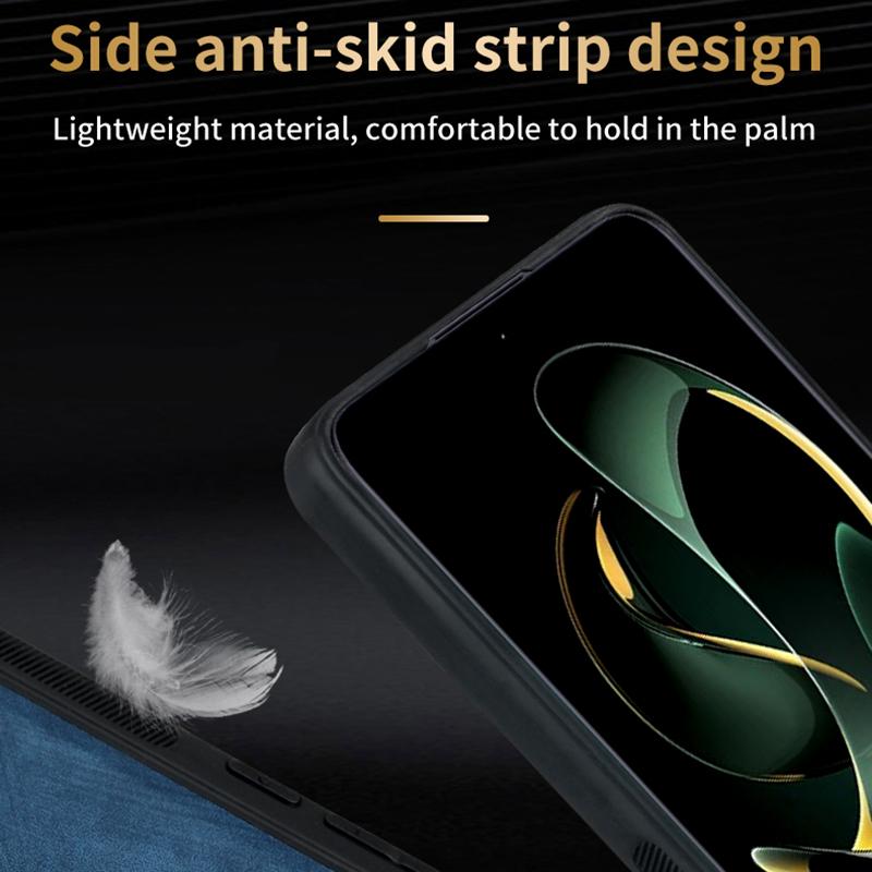AZNS For Xiaomi Redmi K60 Ultra/13T/13T Pro Case PU Leather Coated TPU Cellphone Cover