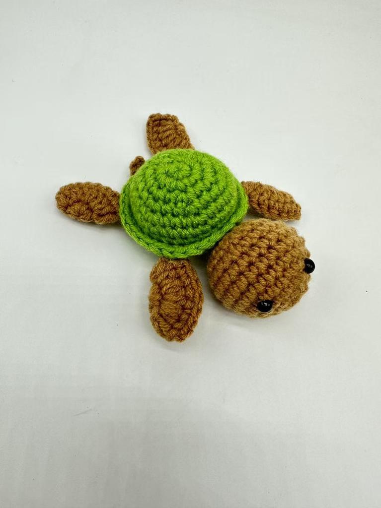 Handmade Crocheted Turtle Doll Home Room Decoration Funny Emotional Support Knitted Sea Turtle Plush Ornament Christmas Gifts