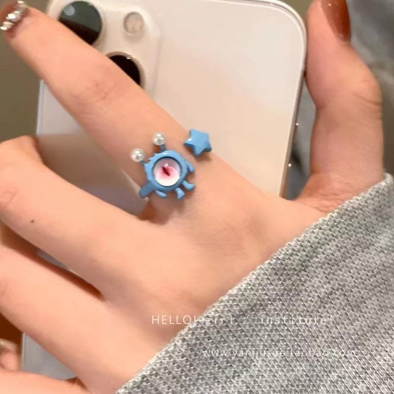 Cute Childlike Panda Ring Design Sense Simple Temperament Niche Versatile Sweet High Value Ring