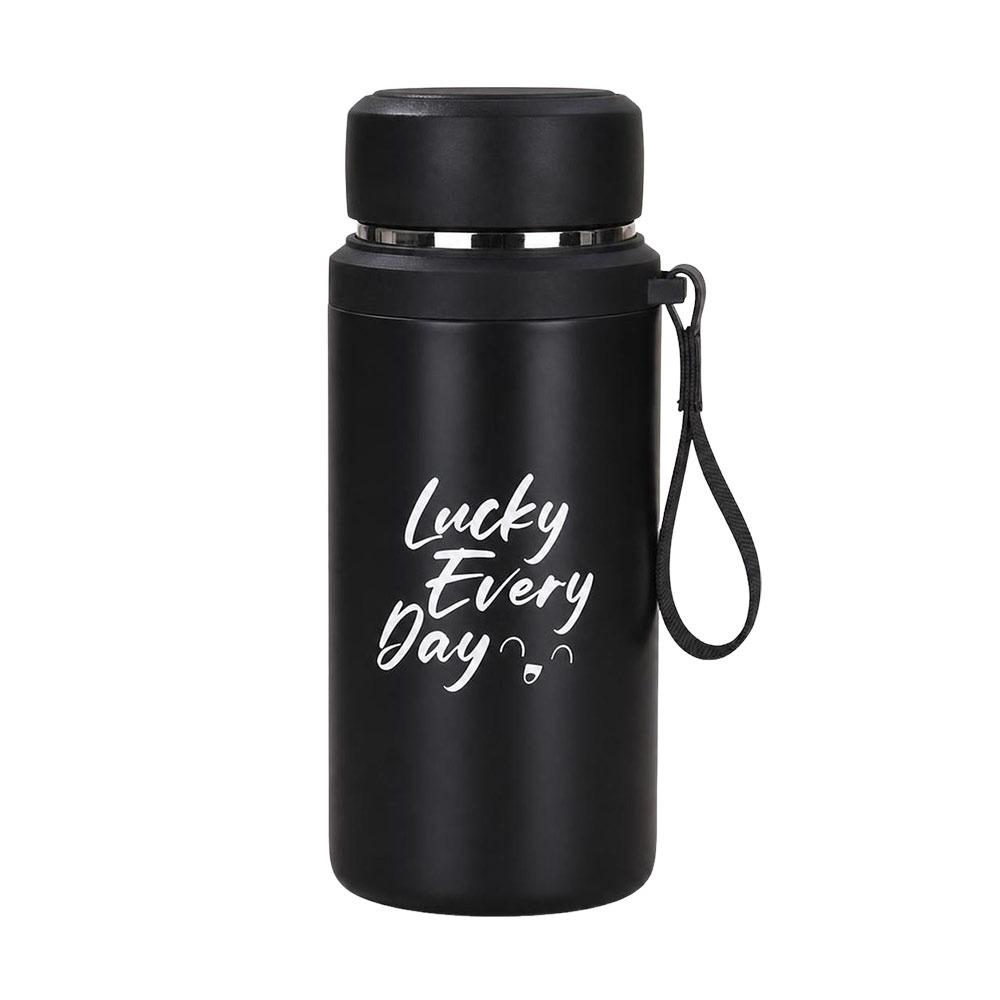 800/1000ml Vacuum Insulated Bottle Built-In Tea Infuser Stainless Steel Flask Outdoor Use