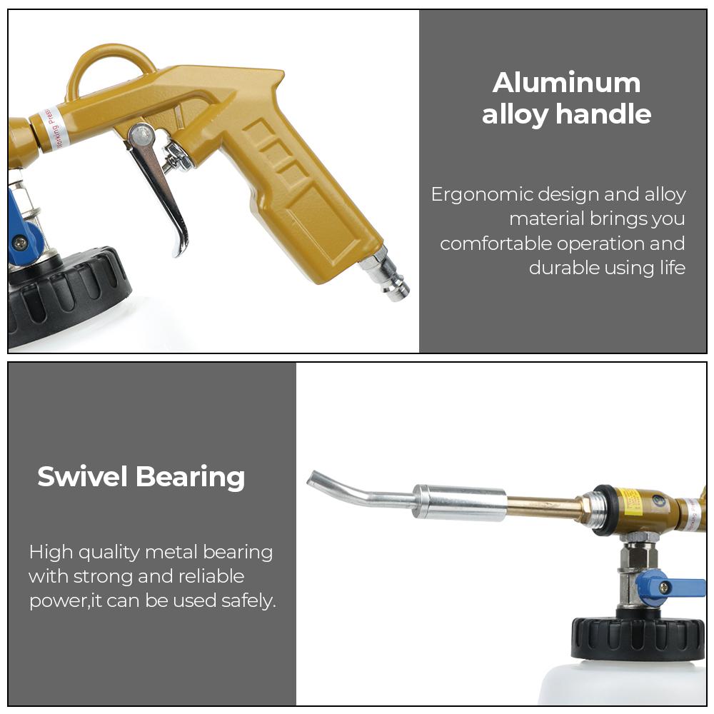 EU Type Deep Clean Spray Nozzle Car Washer Dry Cleaning Gun Car Wash Gun Pneumatic Dust Remover High Pressure