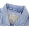 Levis X Sta Washed Distressed Letter Print Long Sleeve Denim Jacket Men Jackets Blue 72334-0449