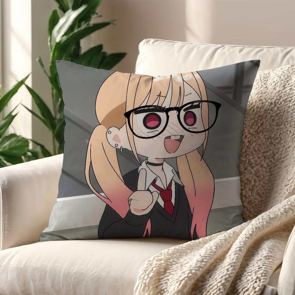 M-Marin Kitagawa Anime Cushion Cover For Pillow Printing Sofa Decoration Home Car Room Coffee Shop Office Nordic Simplicity