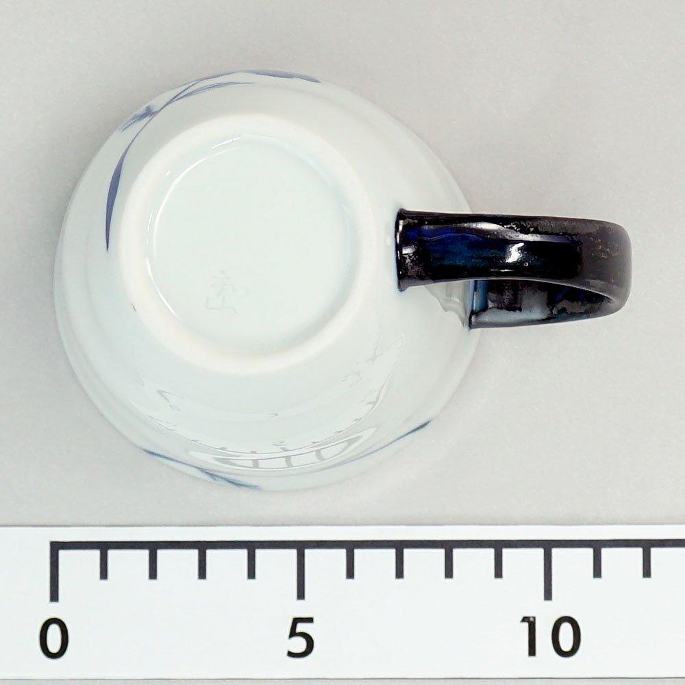 Hogdseirrs Hasami-Keramik Wayama-Ofen Blumenbecher mit Linienblumenmuster 385827