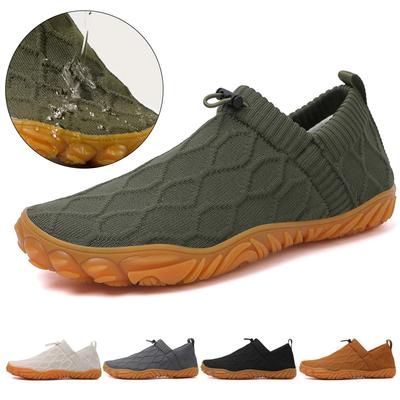 Herren Barfußschuhe Verschleißfest Atmungsaktiv Wanderschuhe Leicht Bequeme Laufschuhe für Herbst Winter