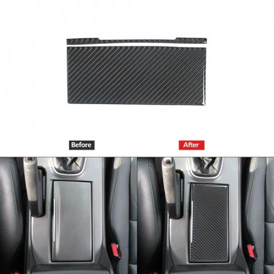 Carbon Fiber Watercup Holder Panel Trim Cover For Honda Accord Sedan 2008-2012