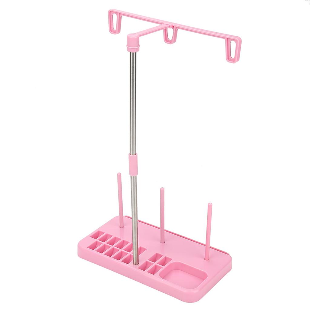 Domestic 3 Cones Embroidery Thread Holder Spool Stand Pink Sewing Machine Accessories