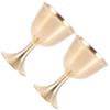 2Pcs Copper Offering Cups Cups Decorative Sacrifice Goblets Holy Water Holders for Temple Home Decor