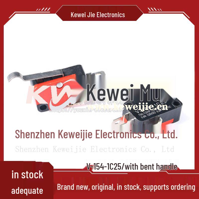 Copper Contact V-15 KW7-3 Micro Switch with Lever Optional, Copper Roller, and Push Button Limit Switch.
