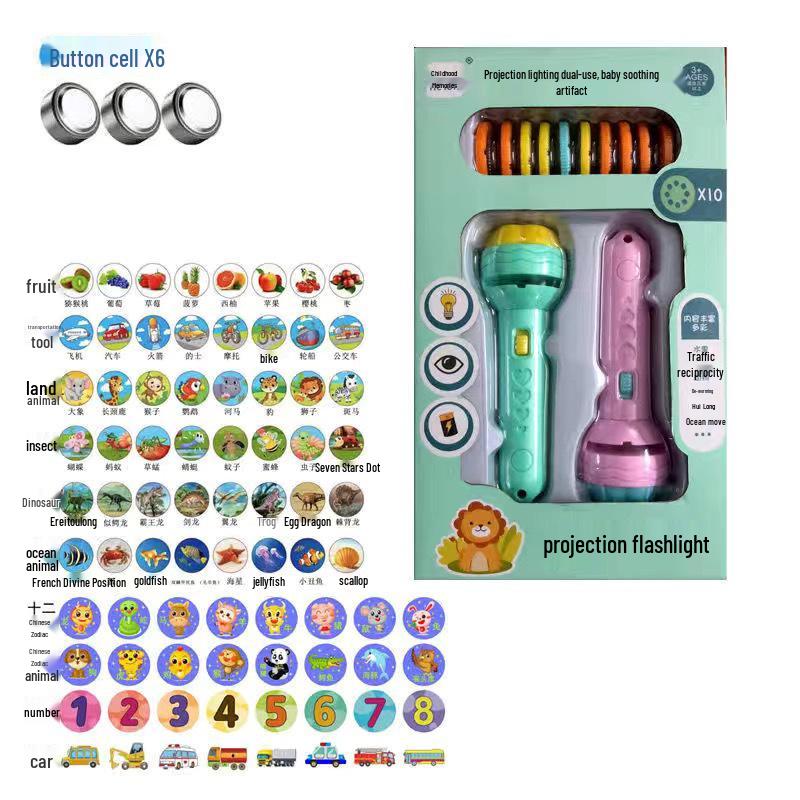 High-Definition Early Education Projection Flashlight Toy