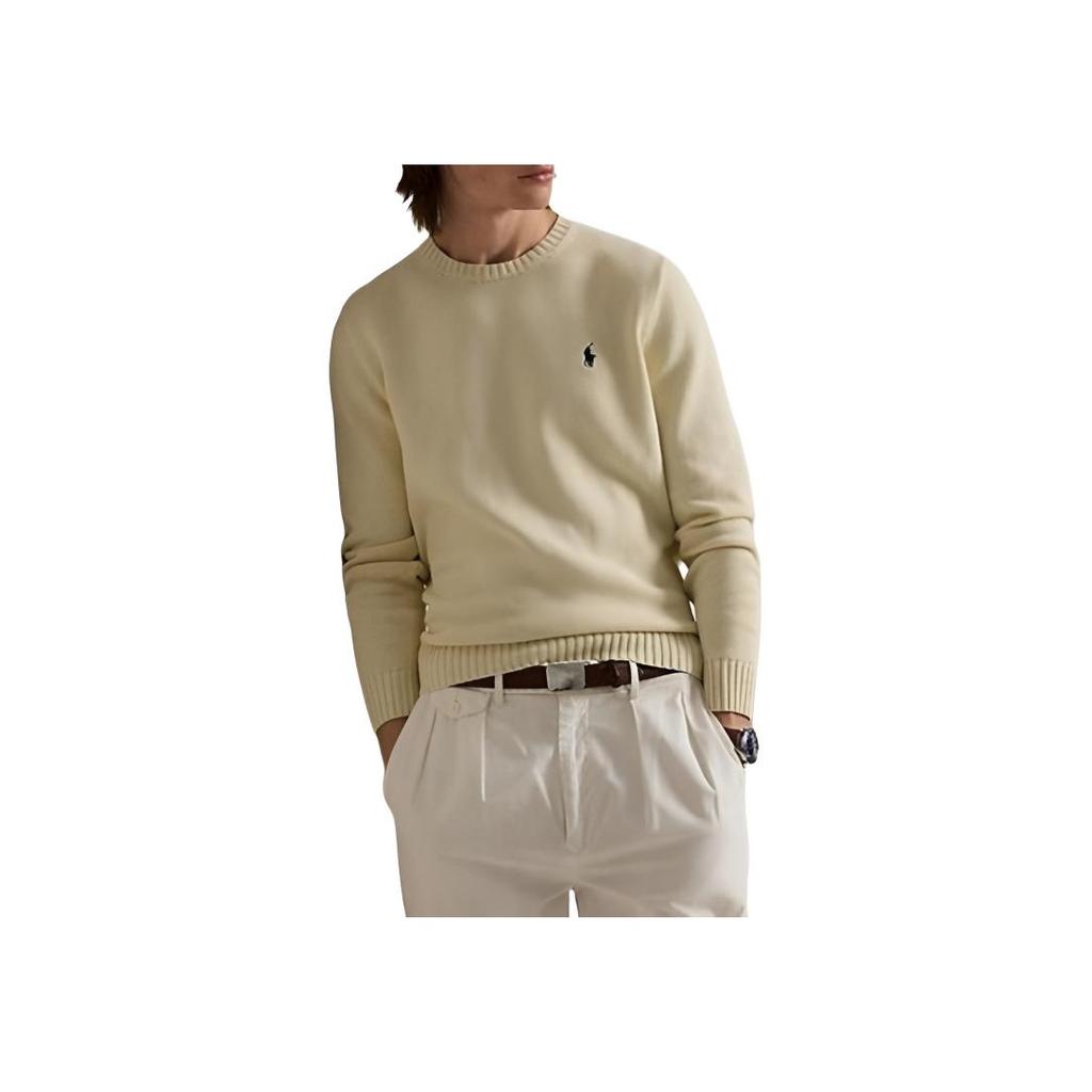 Polo Ralph Lauren Solid Logo Crew Neck Knit Sweater Men Sweater MNPOSWE16822194-101