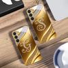 Розкішні літери "M W" Для Samsung Galaxy S26 S20 FE S21 S22 S23 Plus S24 Ultra 25Ultra S21+ S9 S22 S8 Золотий скляний чохол для телефону