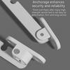 Durable Carbon Steel Window Door Support Lock Childproof Lock Window Restrictor Ensure Child Safety & Prevent Accidents