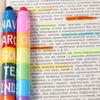 Funny Stitching Graffiti Student School Office Supplies Color Pen Painting Pens Highlighter Marker Pen Solid Fluorescent Pen