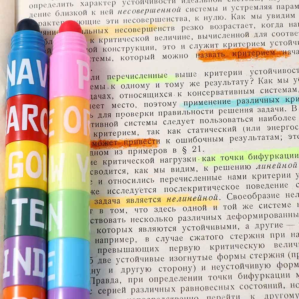 Funny Stitching Graffiti Student School Office Supplies Color Pen Painting Pens Highlighter Marker Pen Solid Fluorescent Pen