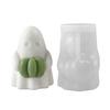 Halloweenská forma na svíčku 3D Duch Dýně Silikonová forma pro odlévání epoxidové pryskyřice Výroba aromaterapeutických svíček mýdla Halloweenská domácí umělecká řemeslná dekorace