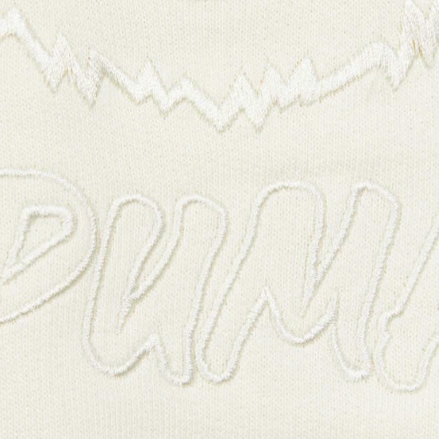 Puma Tiger Head Embroidered Crewneck Sweatshirt Unisex Sweatshirt White 539756-97