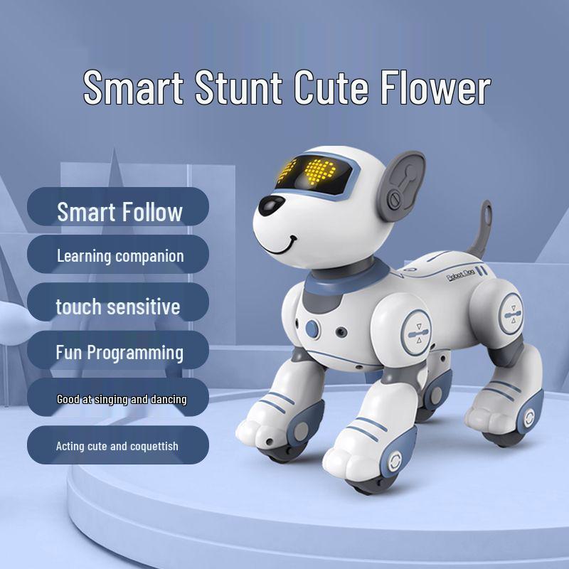 

Умная образовательная игрушка-робот-собака для мальчиков, 1-3 года - Идеально для новогодних подарков Three batteries