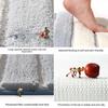 Gradient Striped Bath Mat | Thickened Flocked Super Absorbent & Quick-Dry | Non-Slip Bathroom Rug for Shower Floor Decor