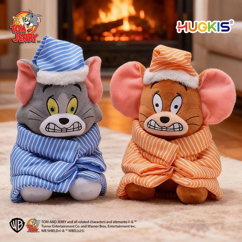 Tom and Jerry Winter Style Shivering Tom Cat Plush Doll Birthday Gift