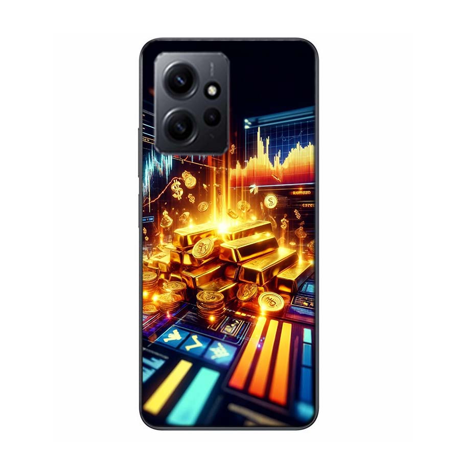 Trading Gold Contracts for Difference Phone Case For Redmi 12 13C 12C 15C 9 10 10C Note 13 Pro Plus 14 15 Pro 9T 9C 9A TPU Soft