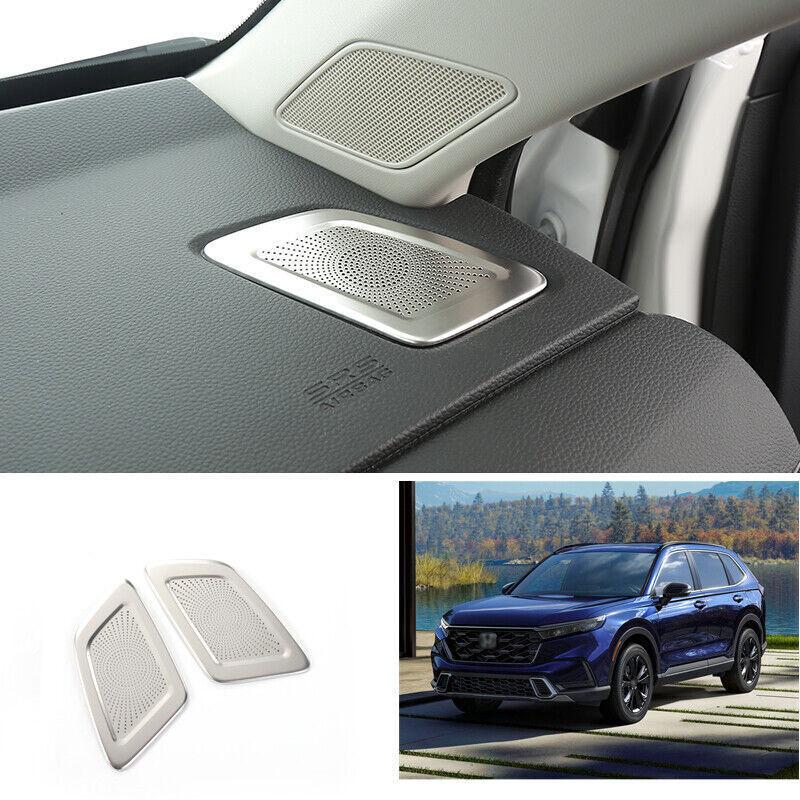 For Honda CR-V CRV -2024 Silver Steel Dash L&R AC Air Outlet Vent Dust Cover