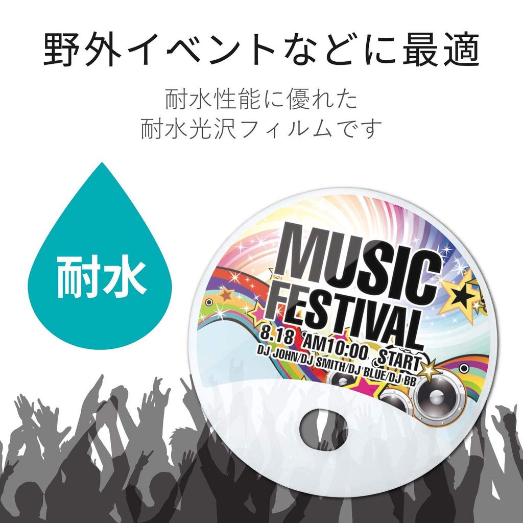 ELECOM Handmade Fan Making A4 10 Fans In Looking for Q82 Kit, Size, Round, Water-Resistant, Transparent, [Made Japan] No EJP-UWCCRZ